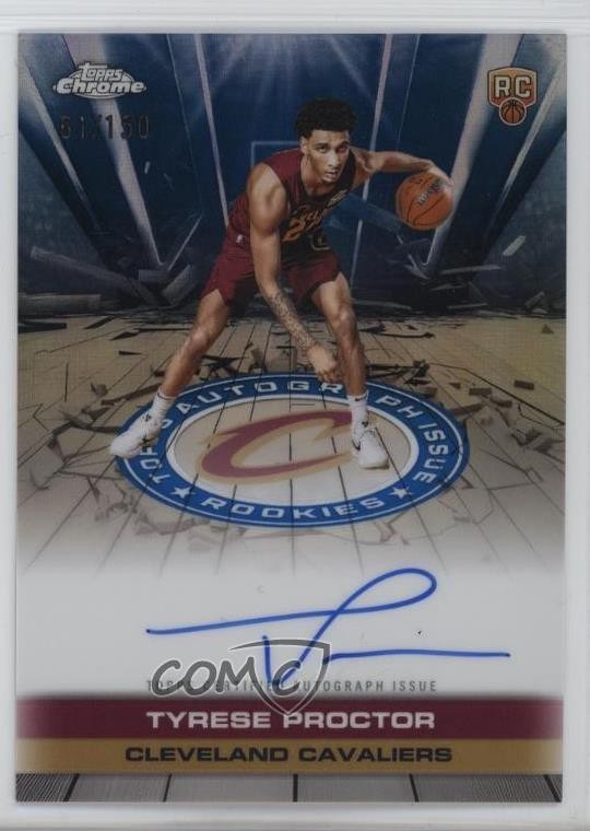 2025-26 Topps Chrome - Autograph Issue Rookies Tyrese Proctor #TAIR-TP Blue Refractor /150 (AU, RC)