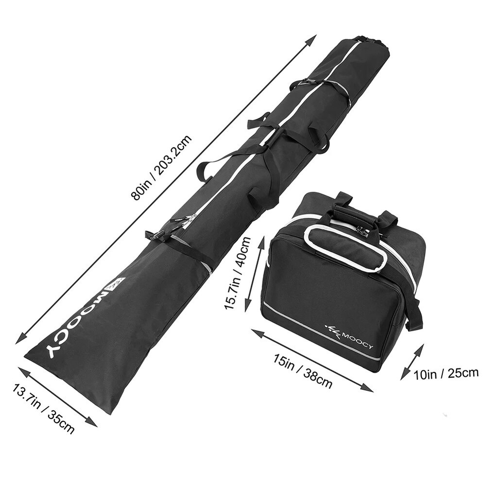 Waterproof Ski Duffle Bag,Boot Tote Set Padded Snowboard And Boot Storage Bag