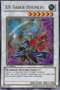 XX-Saber Hyunlei YuGiOh Card Unlimited LP Absolute Powerforce