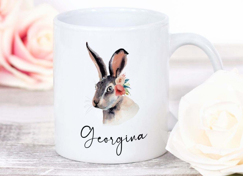 Personalised Rabbit Mug Rabbit Mum Mom Mug Best Rabbit Mum Rabbit Lover Gift