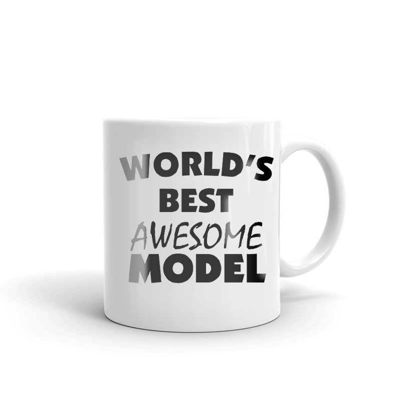 World's Best Awesome Model Coffee Tea Ceramic Mug Office Work Cup Gift