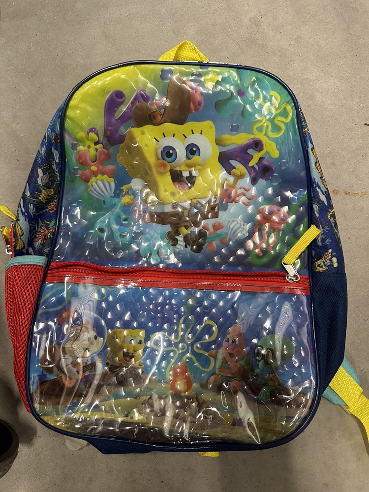 SpongeBob Backpack Set with Lunch Bag and Pencil Case - Back to School Special  -image