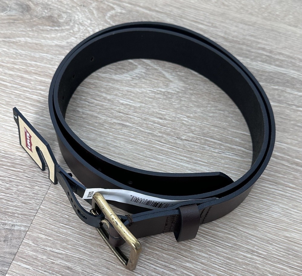 Levi's Belt|Dark Brown/Brass Buckle|NWT|Sz L