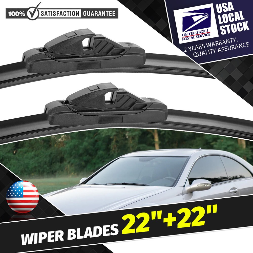 Original Equipment Bracketless Front Windshield Wiper Blades 22