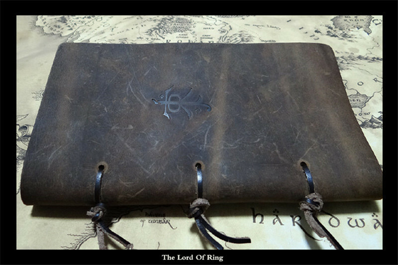 New The Lord Of The Rings The Hobbit Retro Notebook Middle-Earth Leather Journal