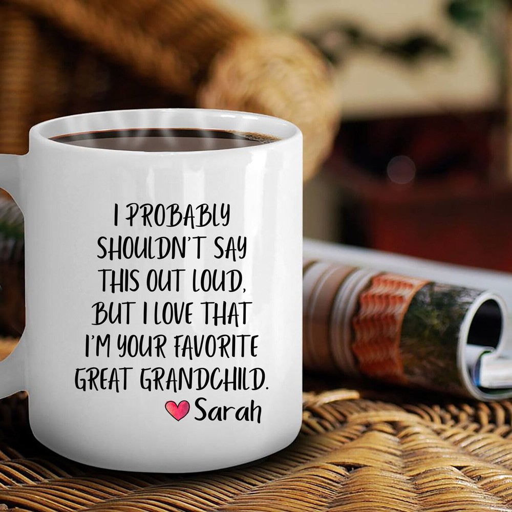 Funny Great Grandparent Mug Personalised Gift For Great Grandma Or Grandpa