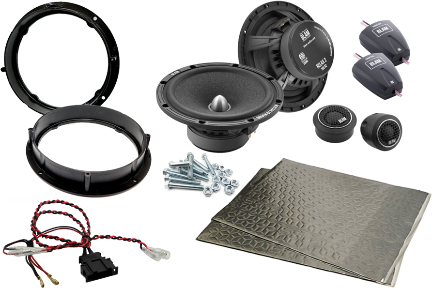 VW Golf Mk6 09 - 12 BLAM complete speaker upgrade fitting kit 165mm (6.5