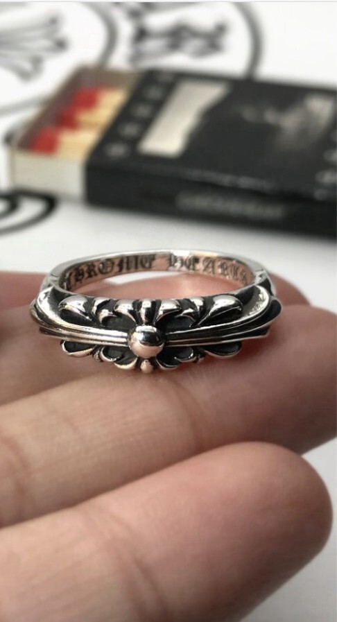 Chrome hearts 925 Silver KEEPER ring Size 8.5