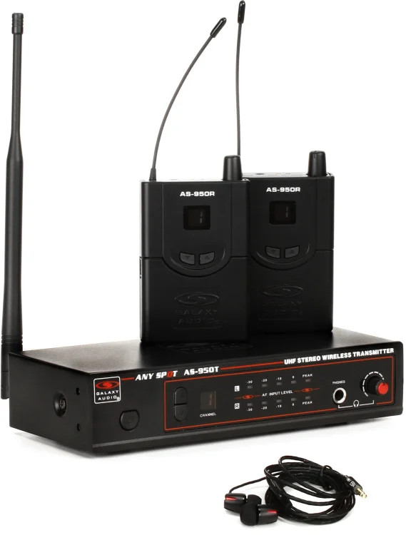 Galaxy Audio AS-950-2 Wireless In-Ear Monitor Twin Pack System - P2 Band