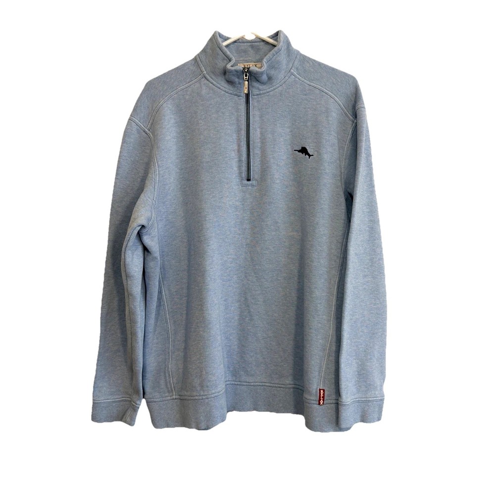 Tommy Bahama Men’s relaxed 1/4 Zip Pullover   Sweater size L LG Preppy