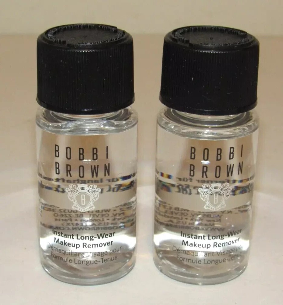 2 Bobbi Brown Instant Long-Wear Makeup Remover 1 Oz 30 mL Each Travel Size