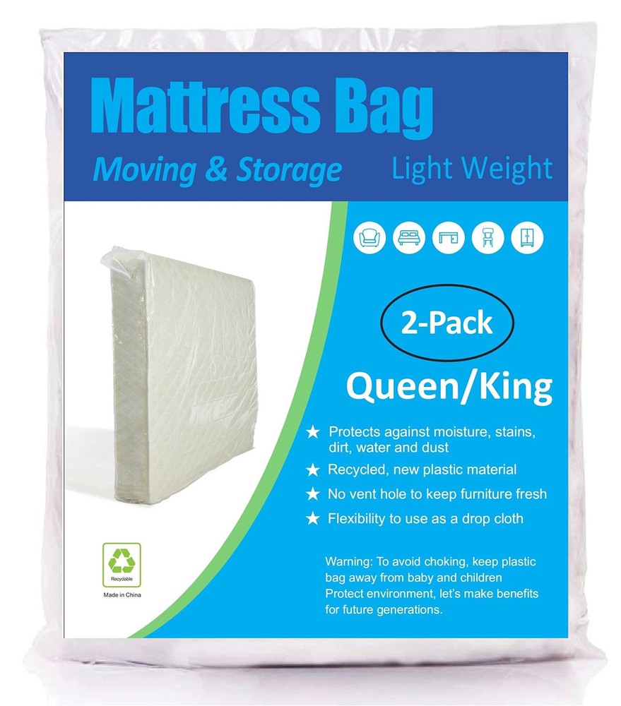 Mattress Bag for Moving and Storage Queen and King Size 2 Pack