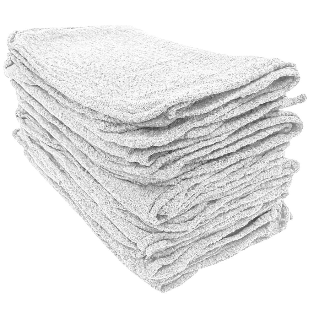 Heavy-Duty Absorbent Cotton Shop Towels for Auto Garage Home Cleaning