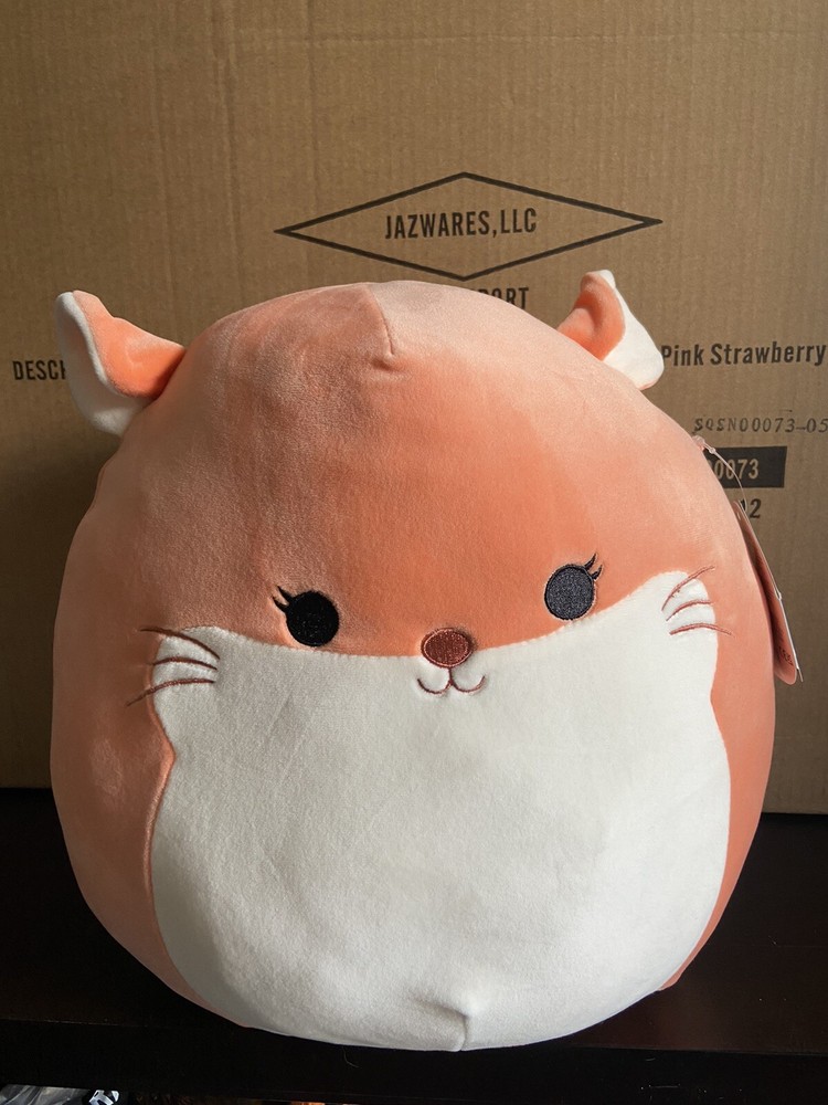 Squishmallows 12 Inch Erica Peach Chinchilla Soft Plush Toy