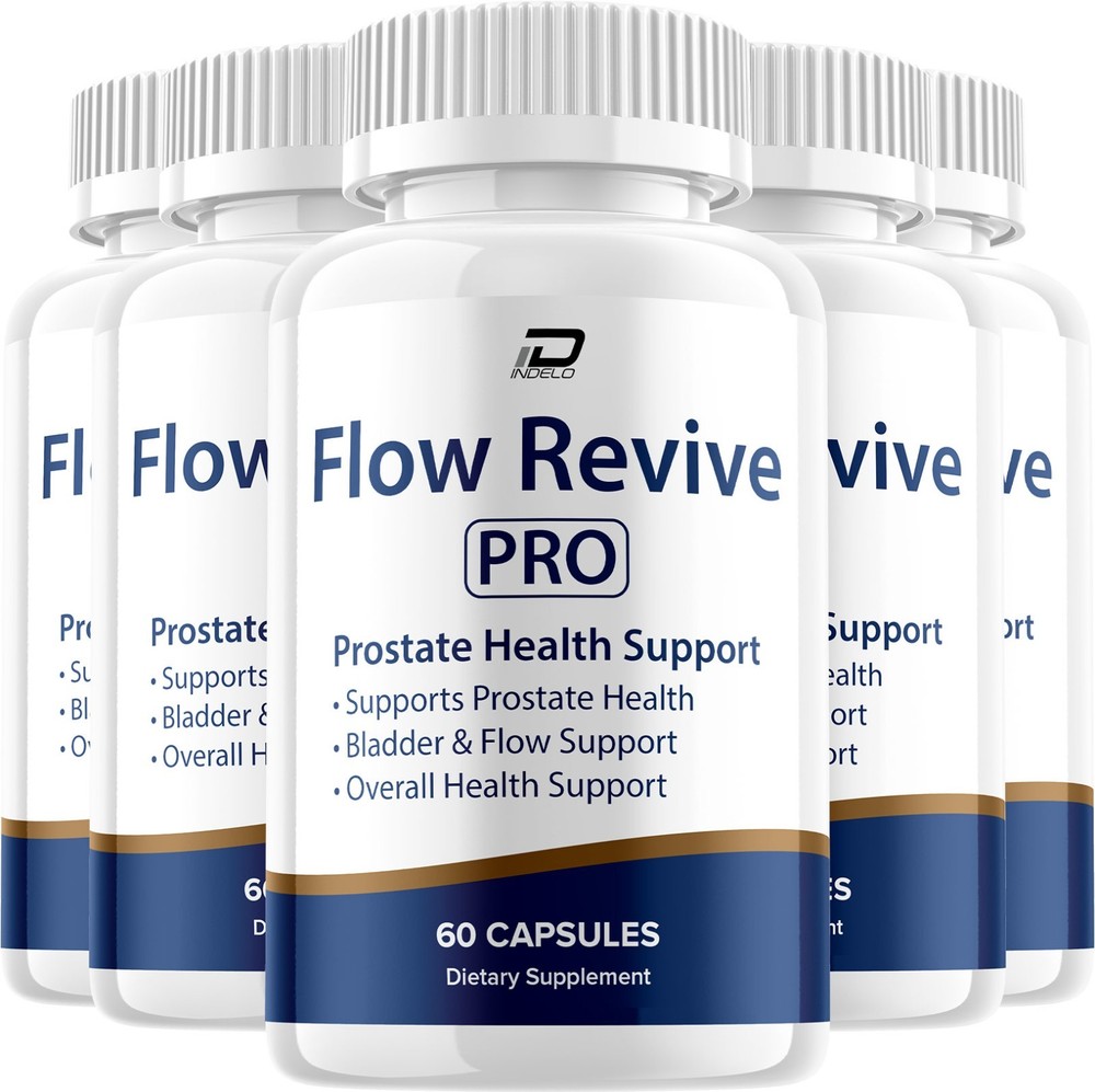 (5 Pack) Flow Revive Pro Supplement for Men – FlowRevive Plus Advanced Formula