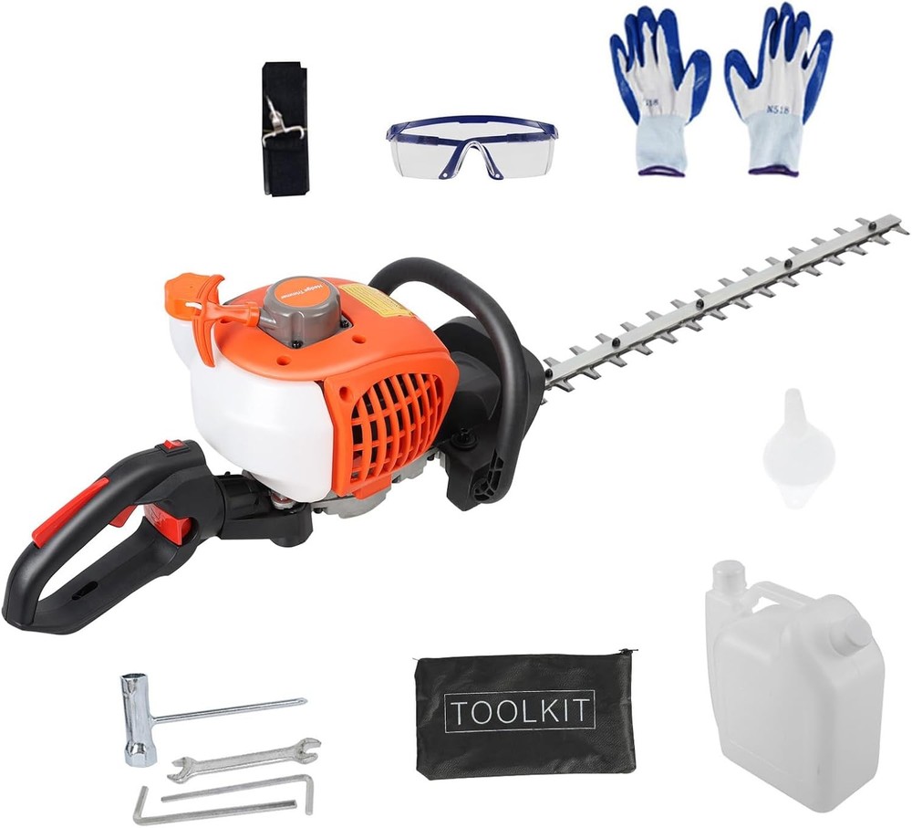 26CC Gas Hedge Trimmer - 2-Stroke Dual-Sided 24-Inch Cutting Blade