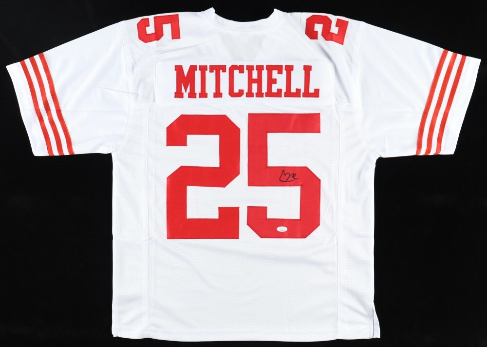 Elijah Mitchell Autographed Signed Jersey - Authenticated JSA COA -  SF 49Owners