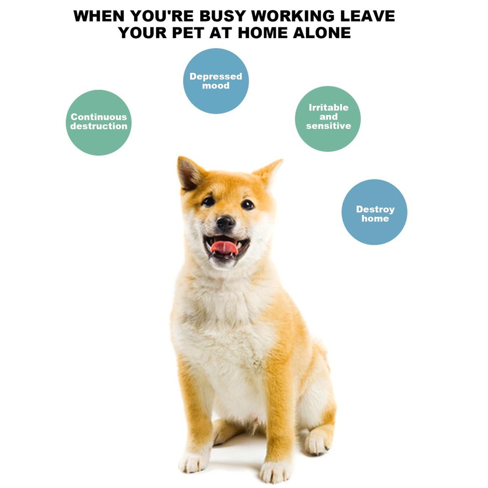 Interactive Dog Food Dispenser Ball Slow Feeder Play Toy for Pets Green