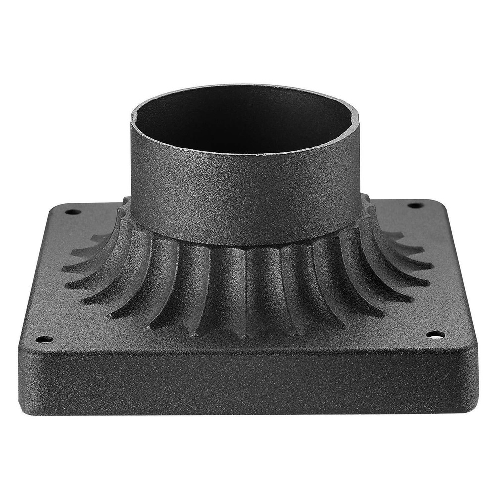 Post Light Pier Mount Adapter, DZ1973 BK