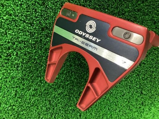 ODYSSEY  TRI BEAM RED 7 34 inch  PT   Putter