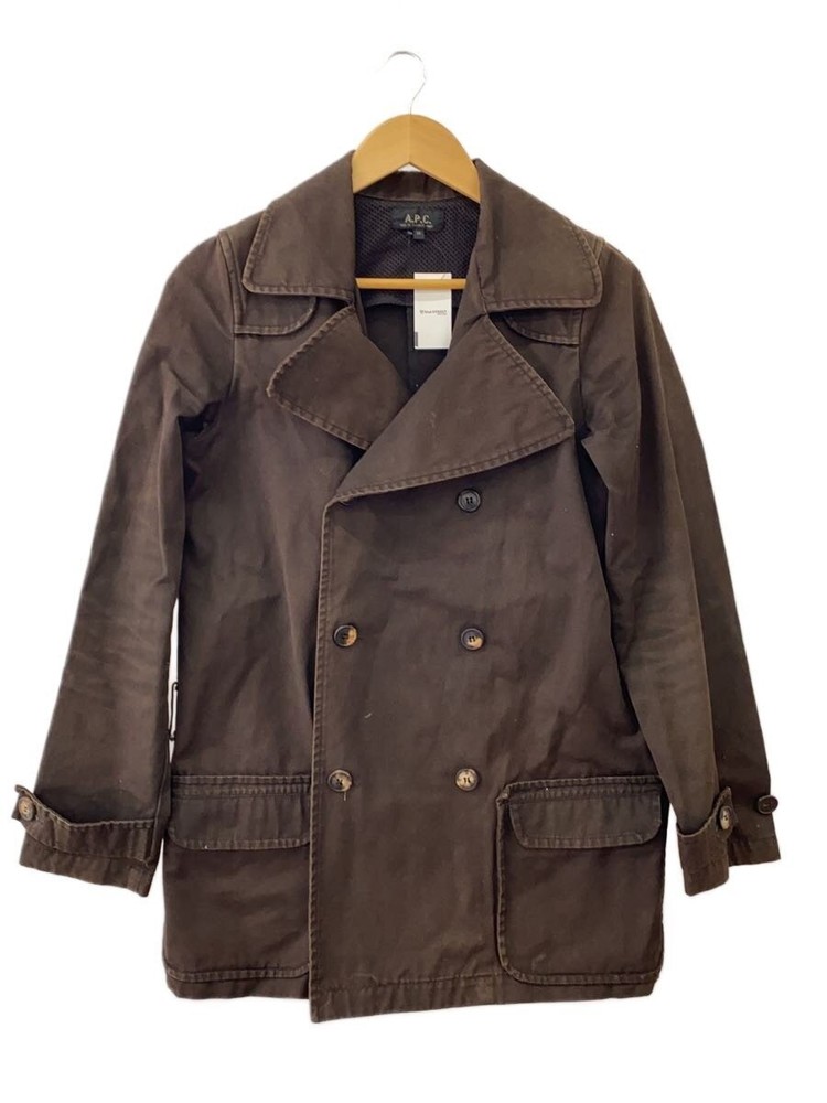 A.P.C. 90S//Short Trench Coat/36/Cotton/Brw/Plain  2274