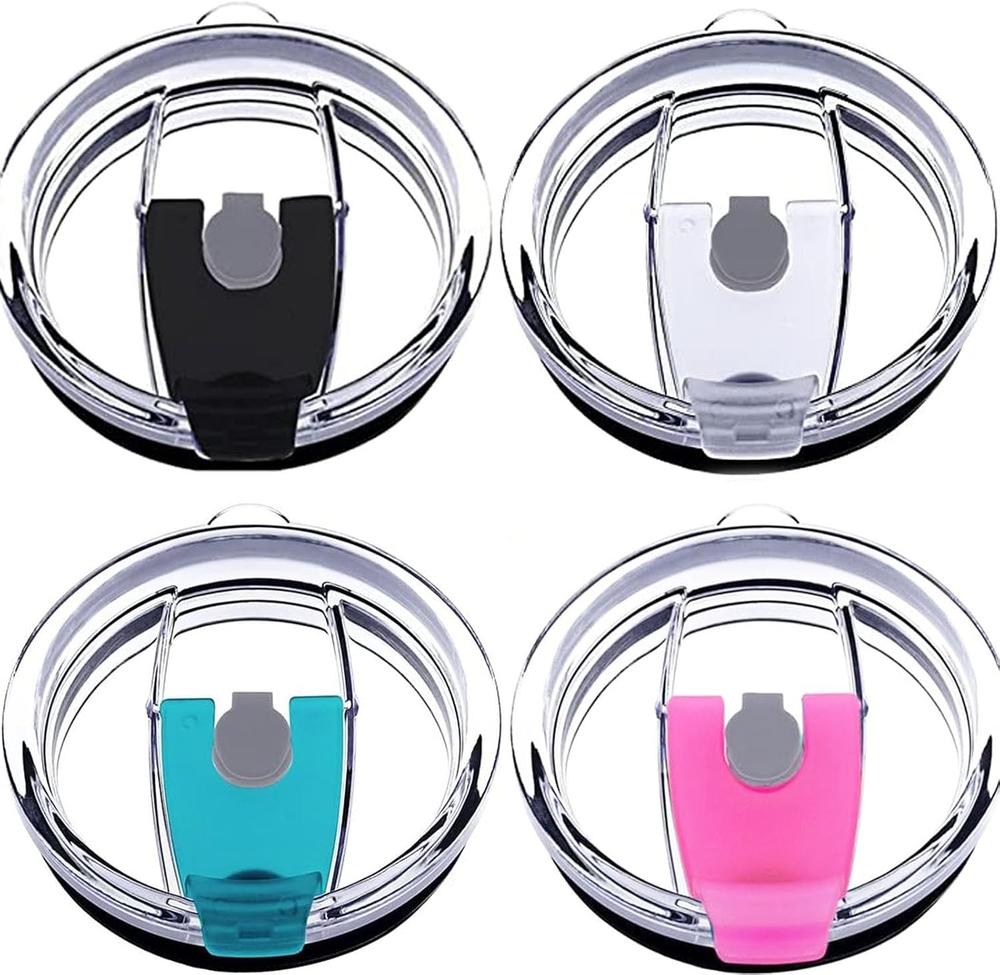 Tumbler Lids Spillproof 20Oz,4 Pack Splash Resistant Lid for Beast,Juro,Ozark Tr