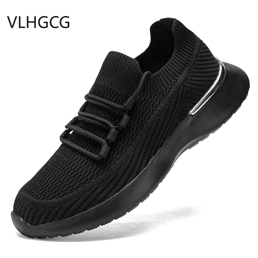 VLHGCG Men's Lace Up Low Top Sneakers, Casual Breathable Sports Running Shoes