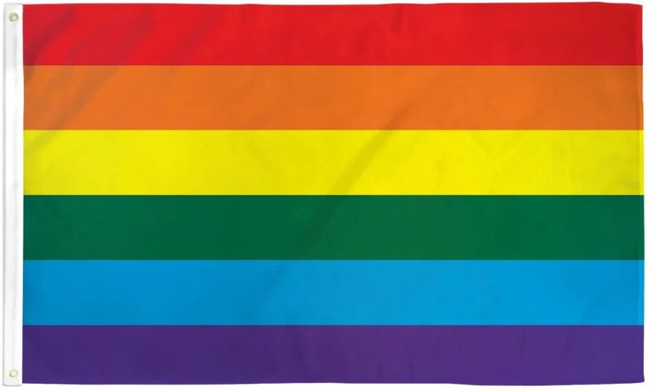 3x5ft LGBTQ+ Rainbow Pride Polyester Flag for Pride Month
