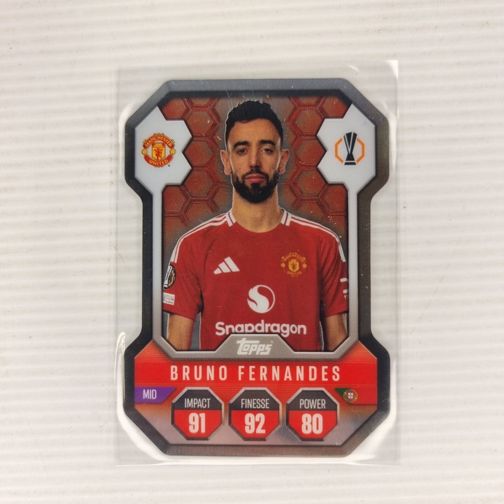 2024/25 Topps Match Attax, Bruno Fernandes #SH5, Shield Card, Manchester United