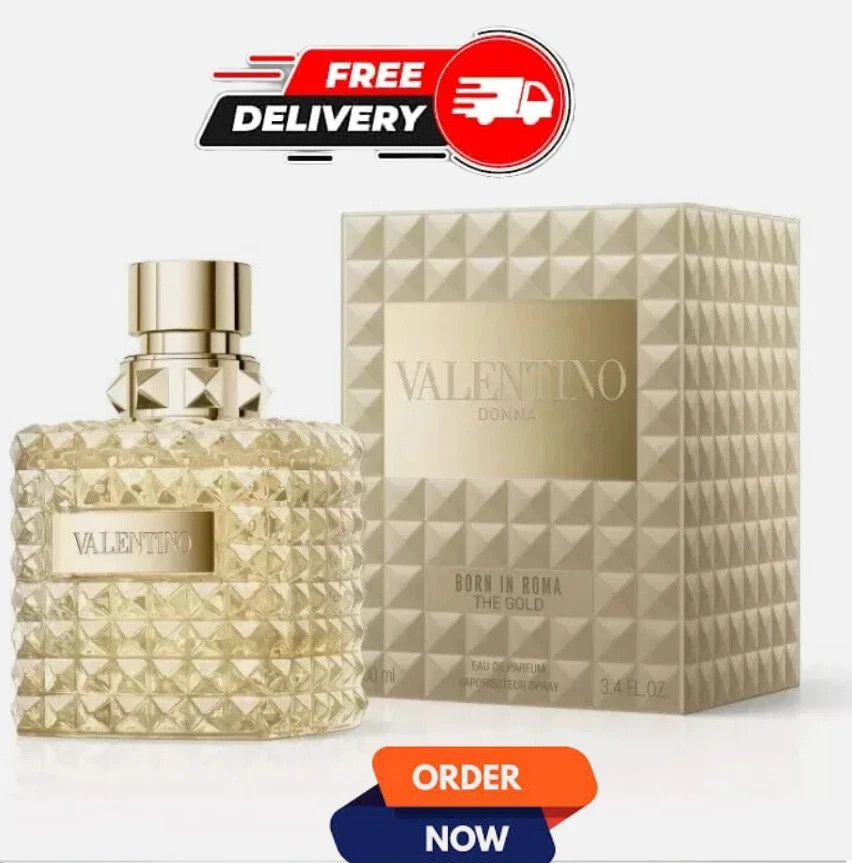 Valentino Born in Roma The Gold Donna Eau de Parfum Women 3.4oz/100ml New in Box