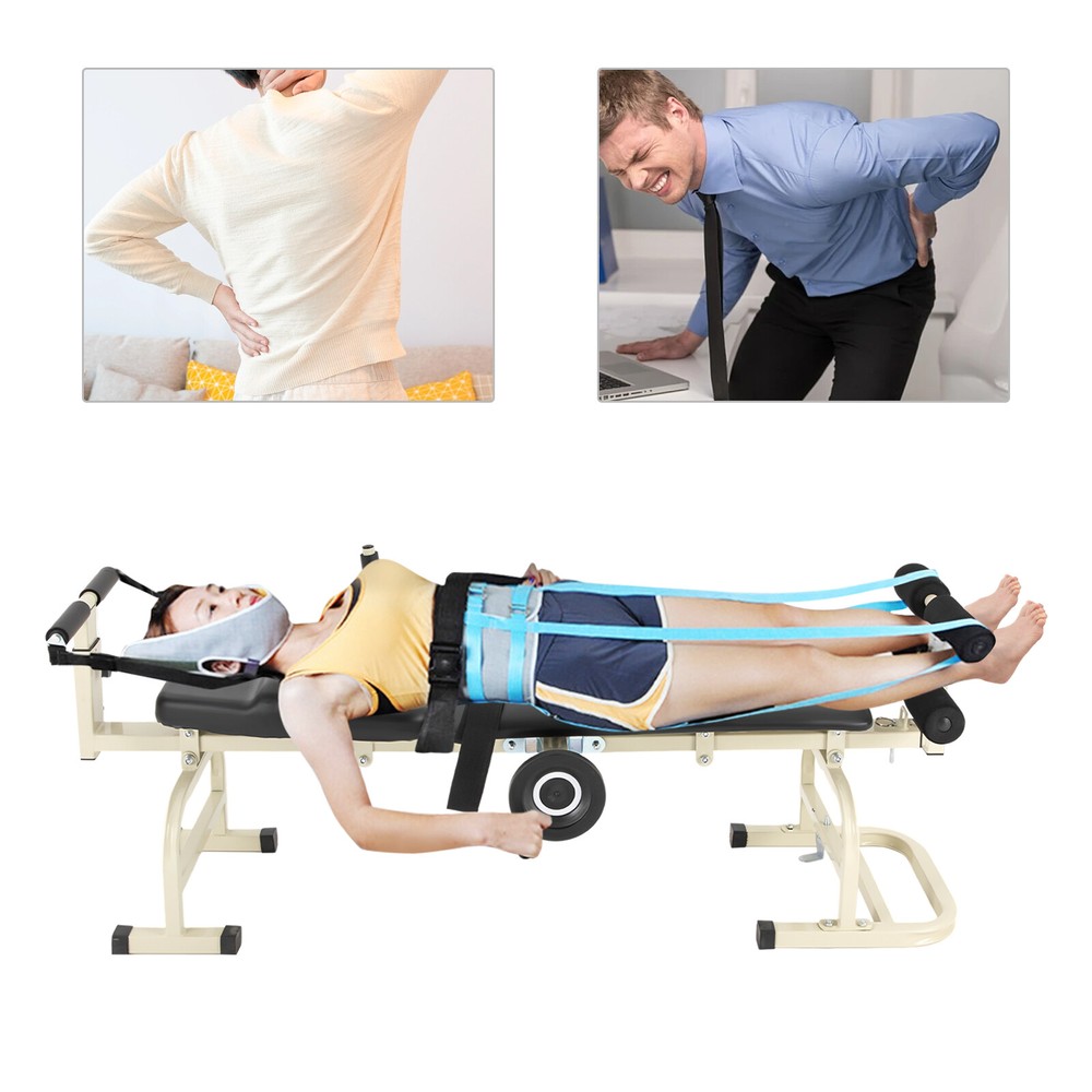 Cervical Spine Stretcher Traction Bed Lumbar Relief Decompression Massage Bed