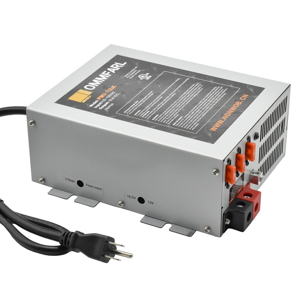 75 Amp power converter PM3-75LK  RV battery Charger 13VDC To 16.5 VDC