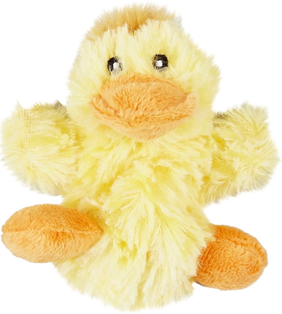 KONG  Duck SMALL Low Stuffing Squeaker Plush Dog Toy Easy to replace squeakers