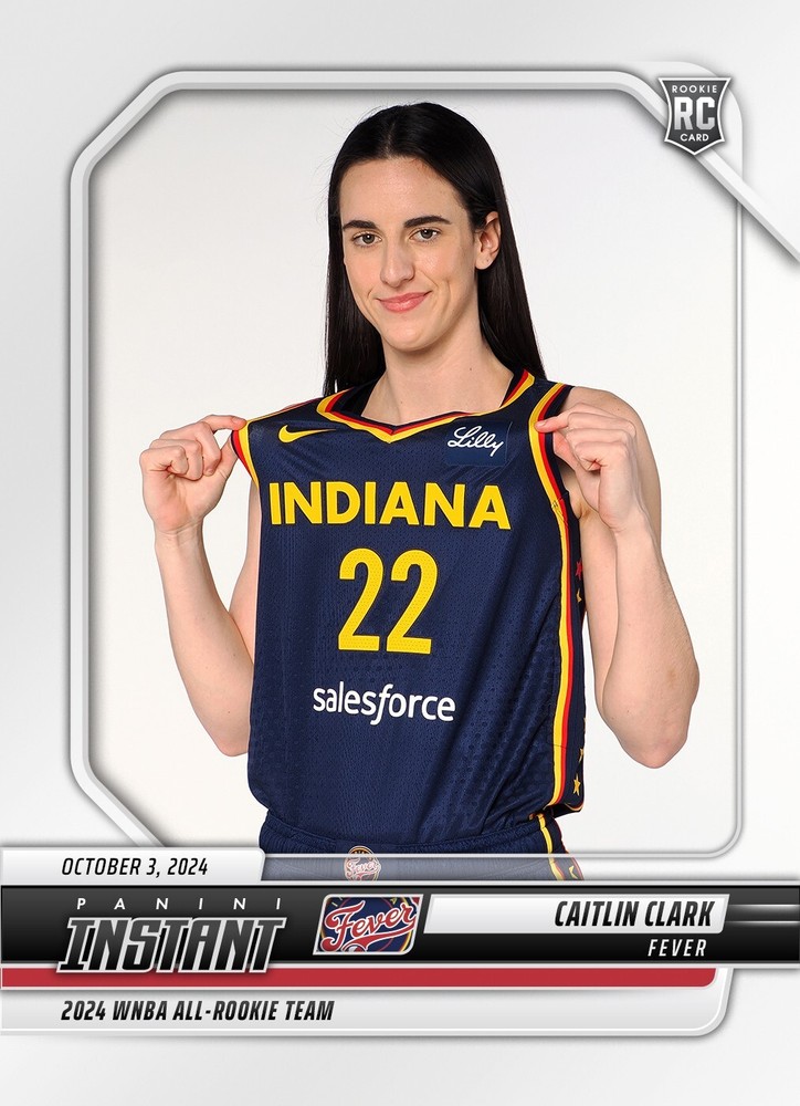 PRESALE CAITLIN CLARK All Rookie Team 2024 Panini Instant #CCROY WNBA RC Card-image