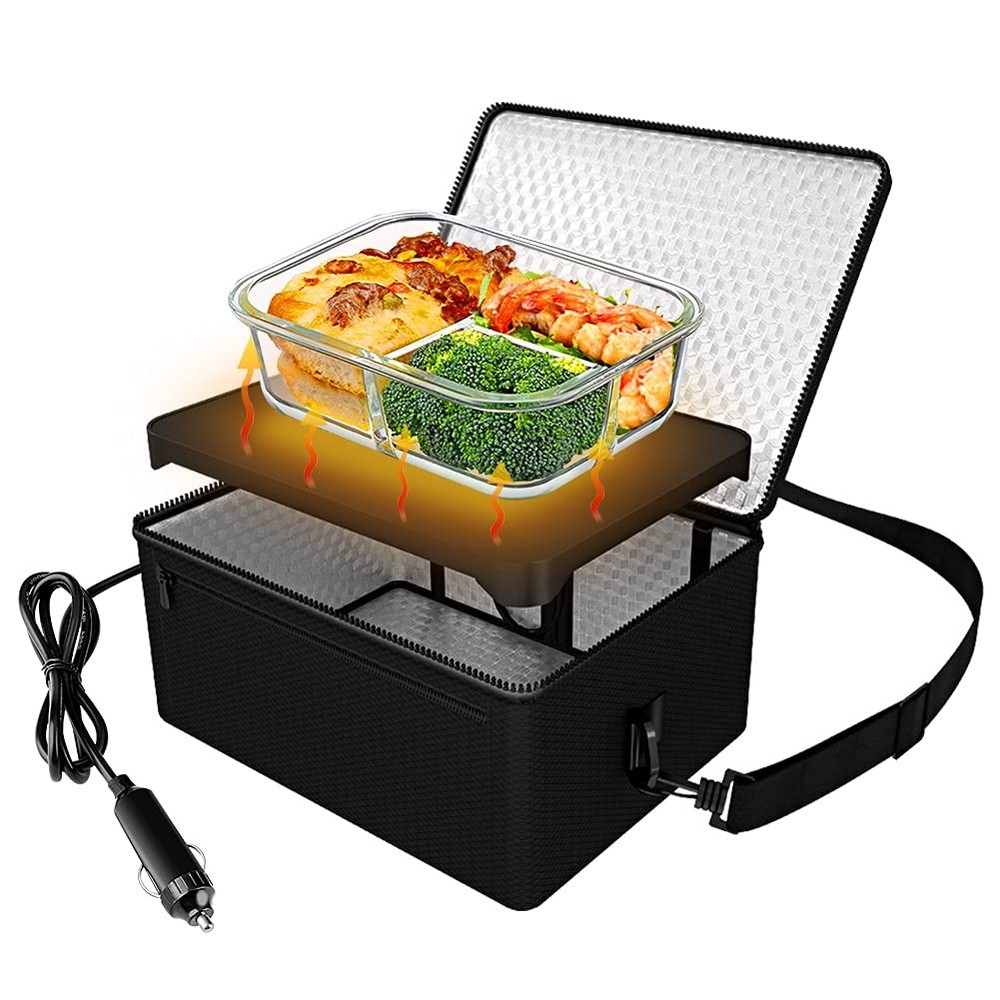 [90W Faster] Portable Oven, 12V Car Food Warmer Portable Personal Mini Oven E...