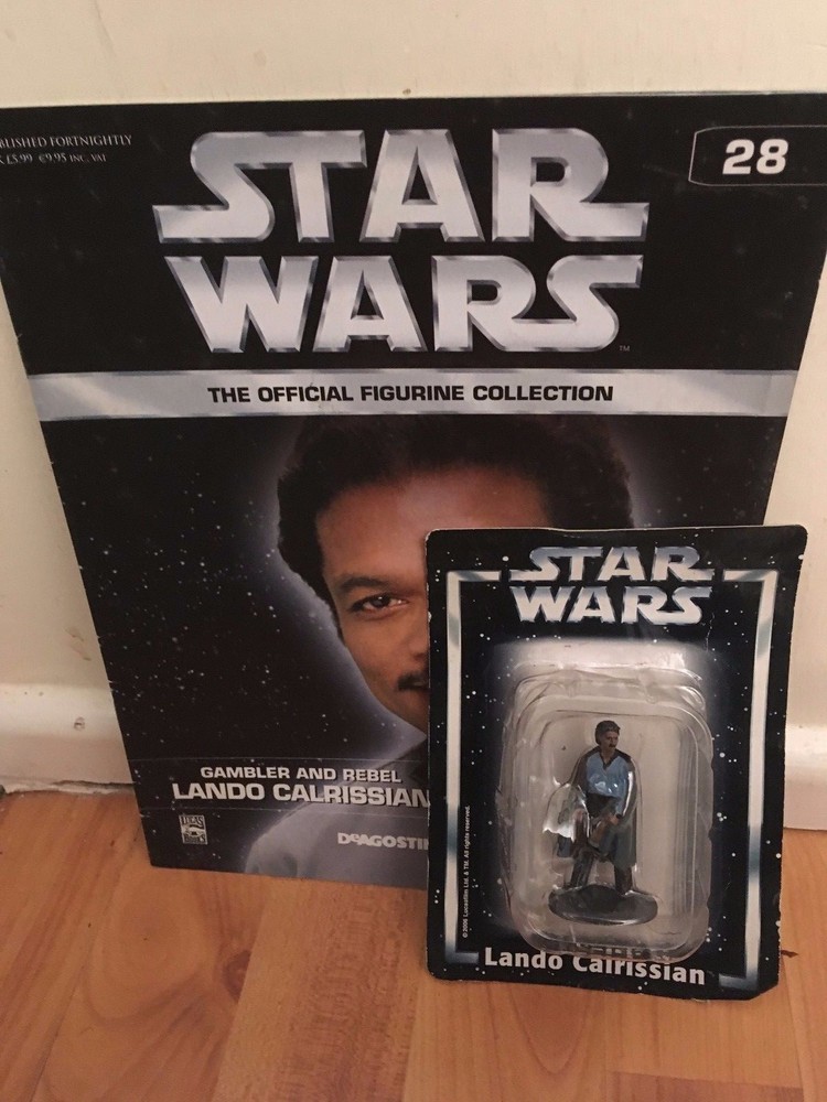 STAR WARS ISSUE 28 LANDO CALRISSIAN DEAGOSTINI METAL FIGURINE FIGURE & MAGAZINE