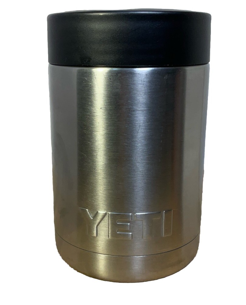 Yeti Rambler 12 Oz Can Colster- Stainless Steel- War Eagle Sticker- Auburn Unive