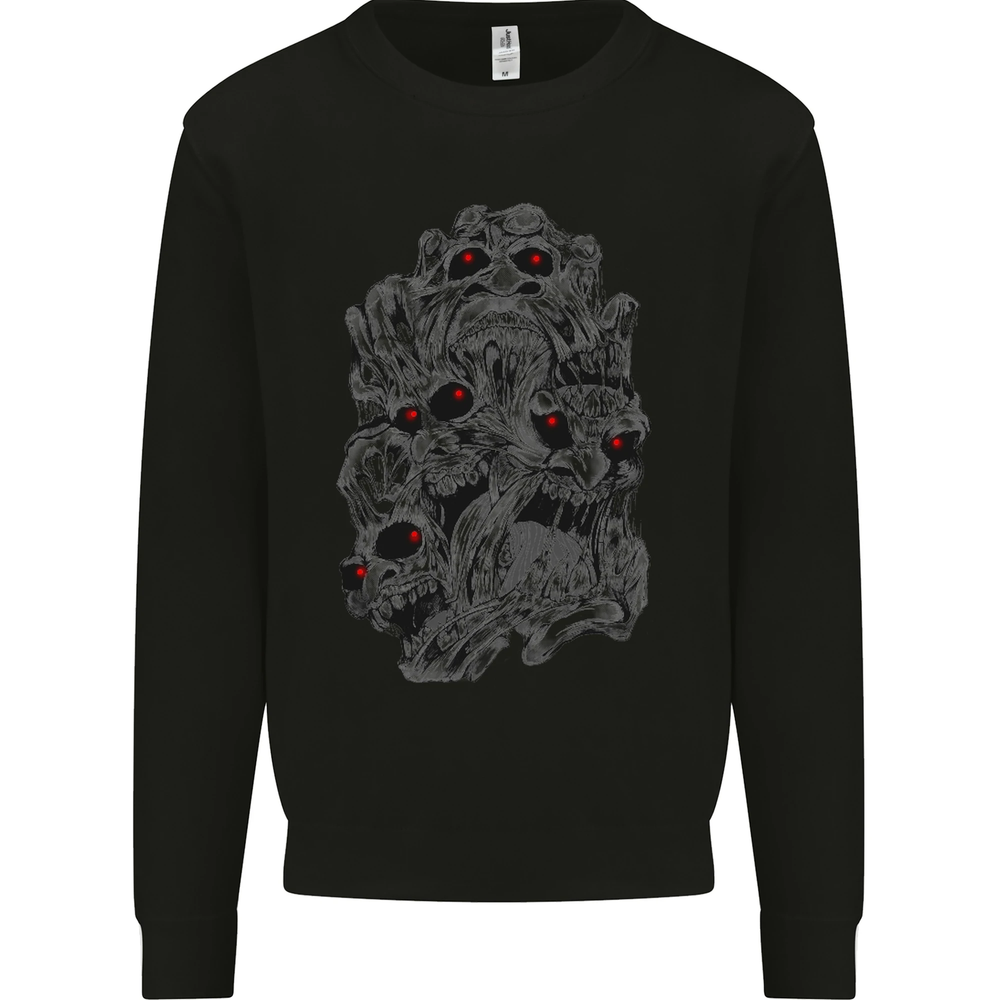Skull Disorder Heavy Metal Biker Gothic Mens Sweatshirt Jumper
