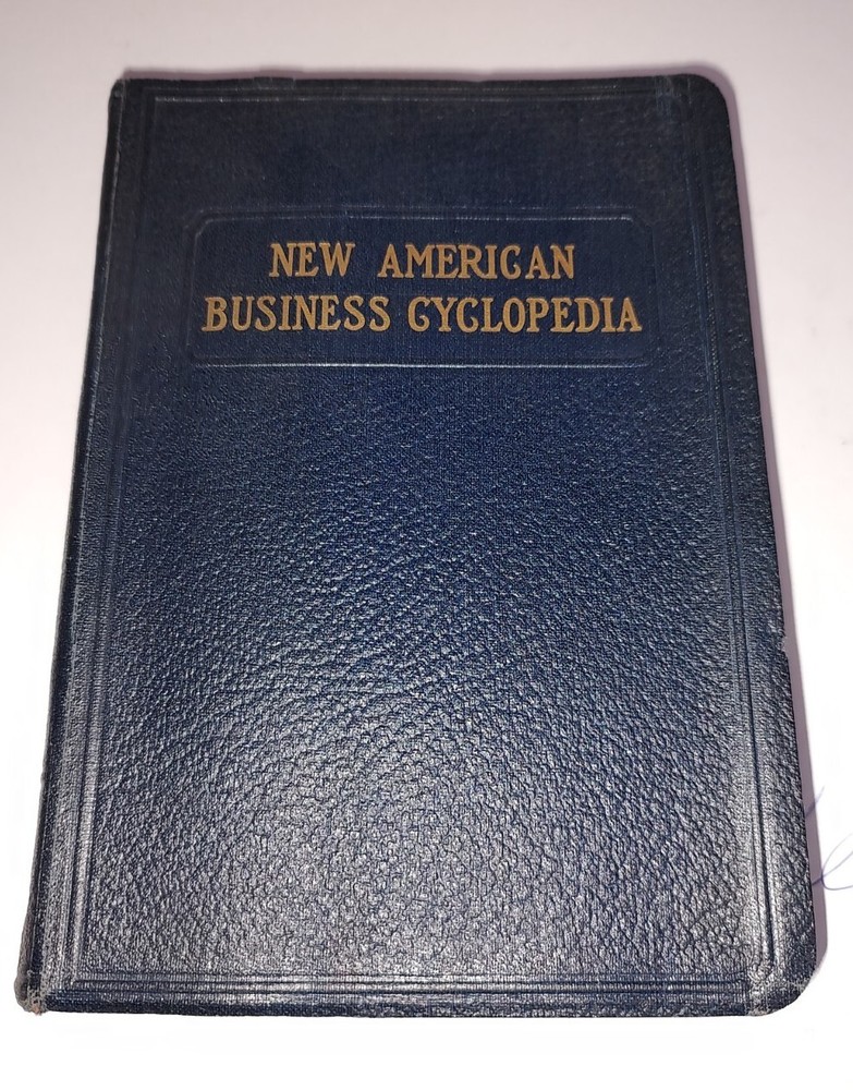 1926 New American Business Cyclopedia by E.T. Roe in Blue Leather