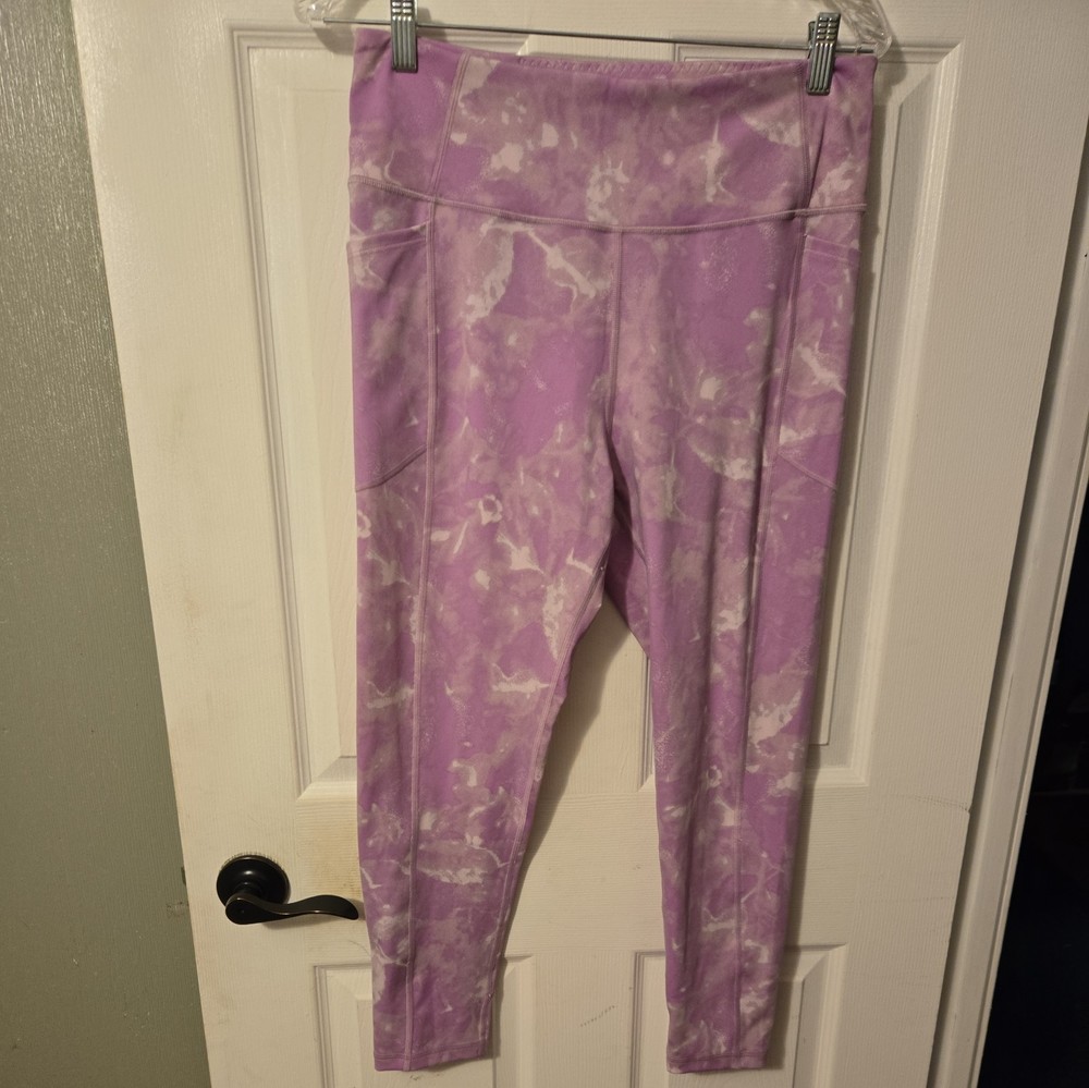 Victoria's Secret Pale Purple Tie Dye Leggings