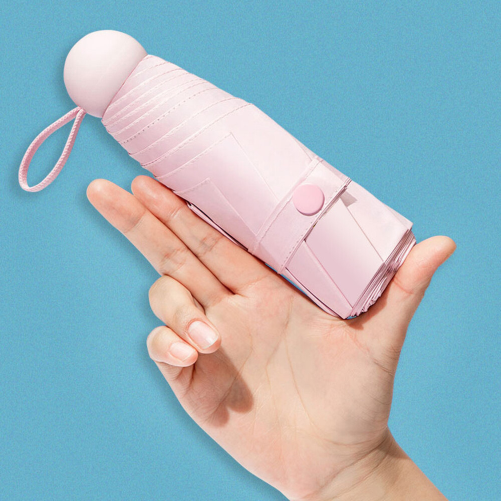 Dual Windproof Compact Travel Sun Umbrella for All-Weather Protection and Portability