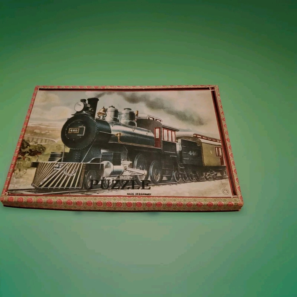 Vintage Christmas SALE Rare  KATY Flyer Locomotive Wood Puzzle See Pics-image