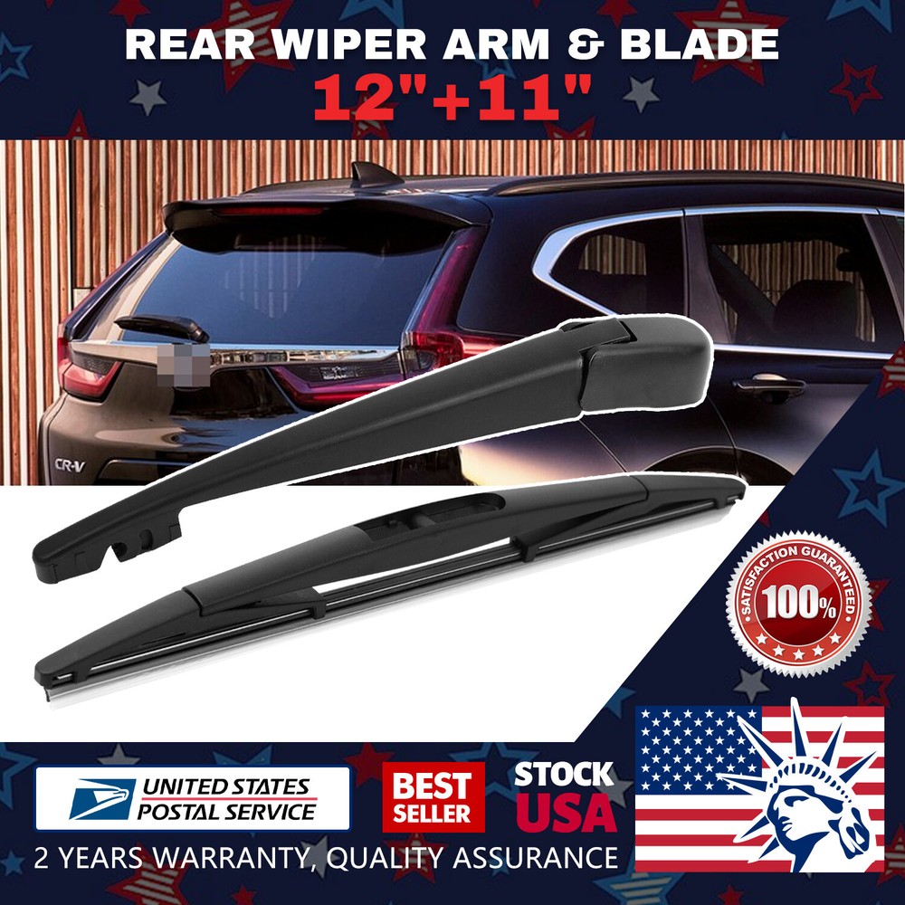 12+11 Inch Windshield Rear Wiper Arm Blade Set – Easy Install Waterproof