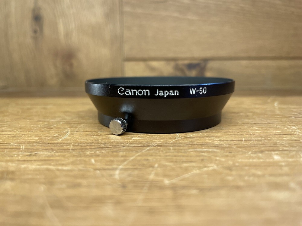 *Mint* Canon W-50 Genuine Metal Hood for 35mm F/1.5 LTM Lens From Japan #R5-49