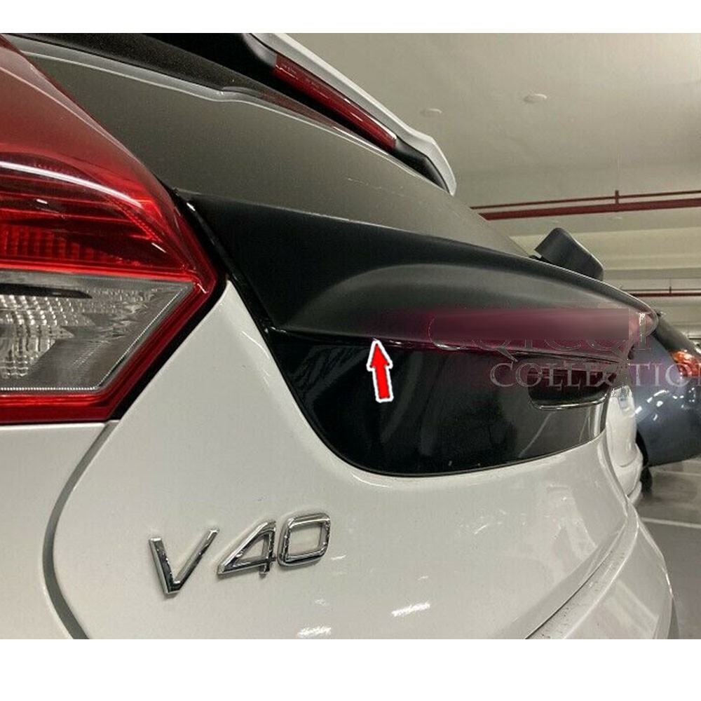 Glossy Black Rear Trunk Spoiler for Volvo V40 5DR Hatchback T3 T5 2013-2019