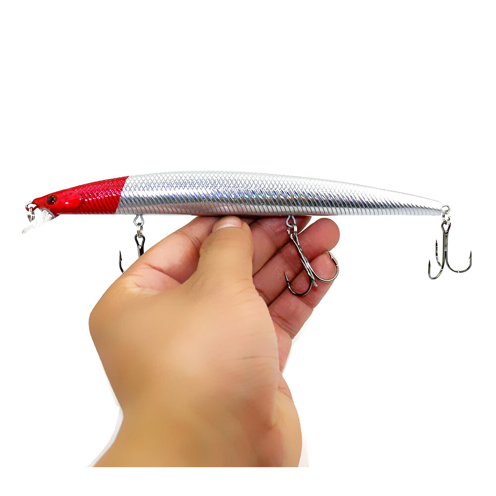 10PCS 18cm 26g Trolling Bait Minnow Lure for Salmon Bass Sinking Wobbler