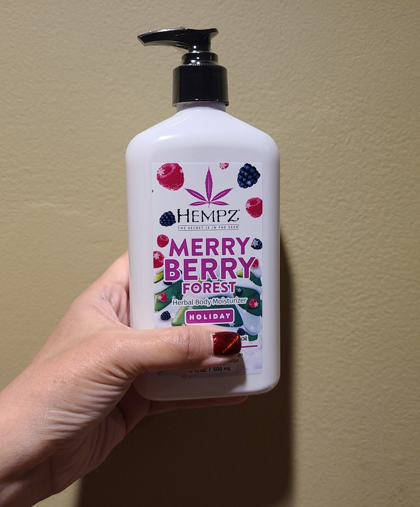 Discover Hempz Limited Edition Merry Berry Forest Herbal Body Moisturizer 17 oz Fresh Hydration