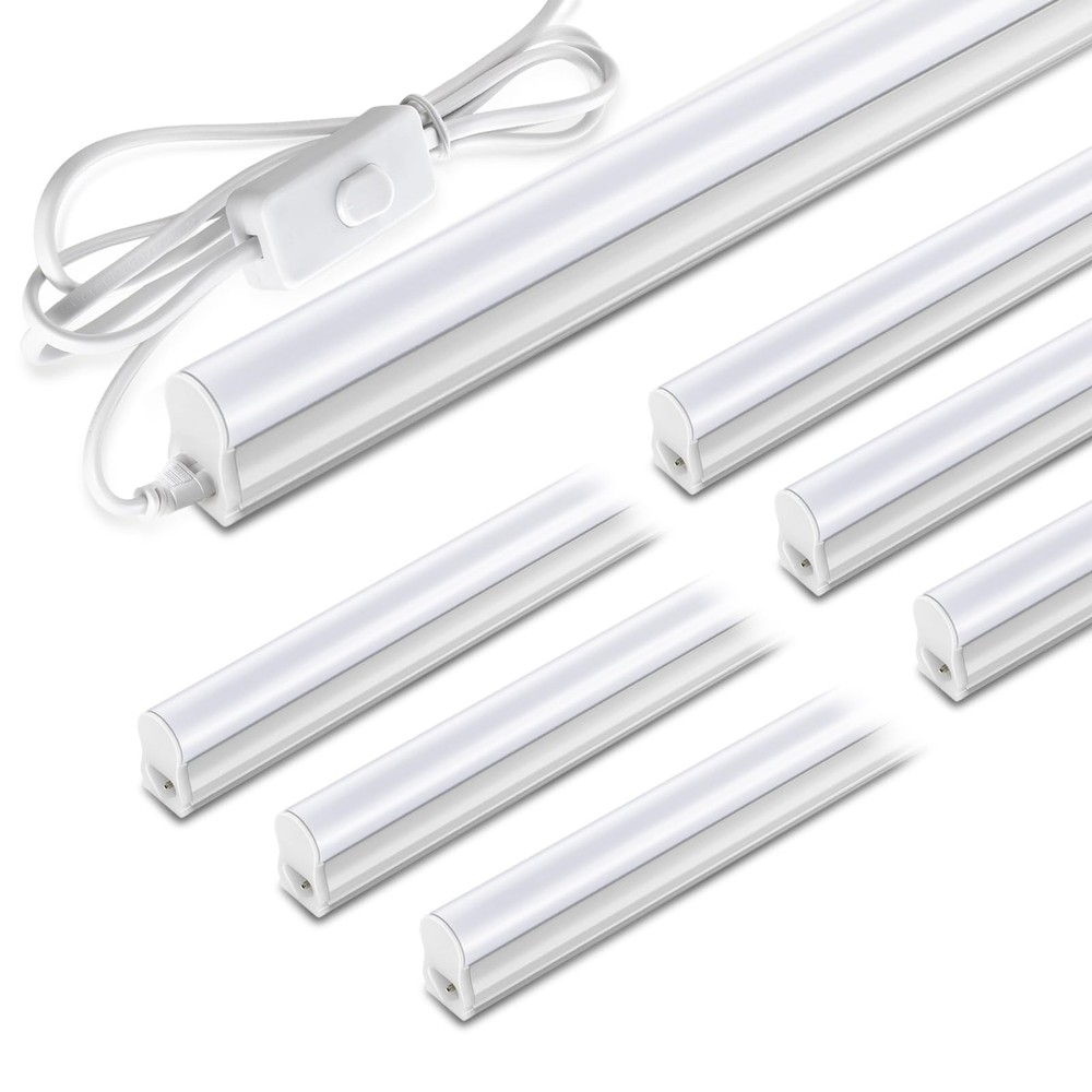 Pak 4FT LED Light, 2300LM 6500K Cool White, 20W Energy-Saving Super Bright Li...