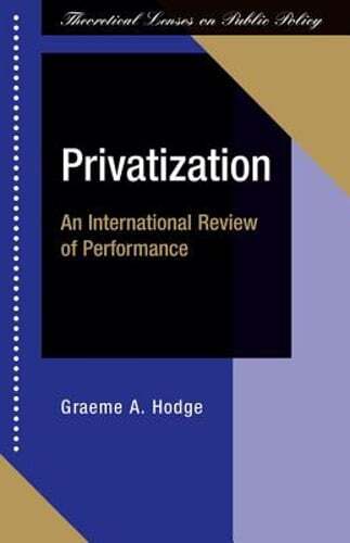 Privatization Performance Review by Graeme Hodge - Used Book
