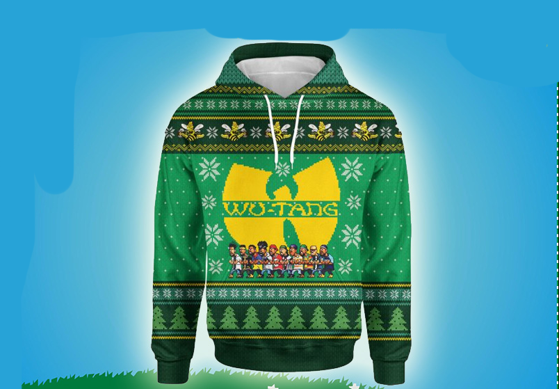 3d hoodie, Wu Tang Clan Christmas Hoodie, shirt US size